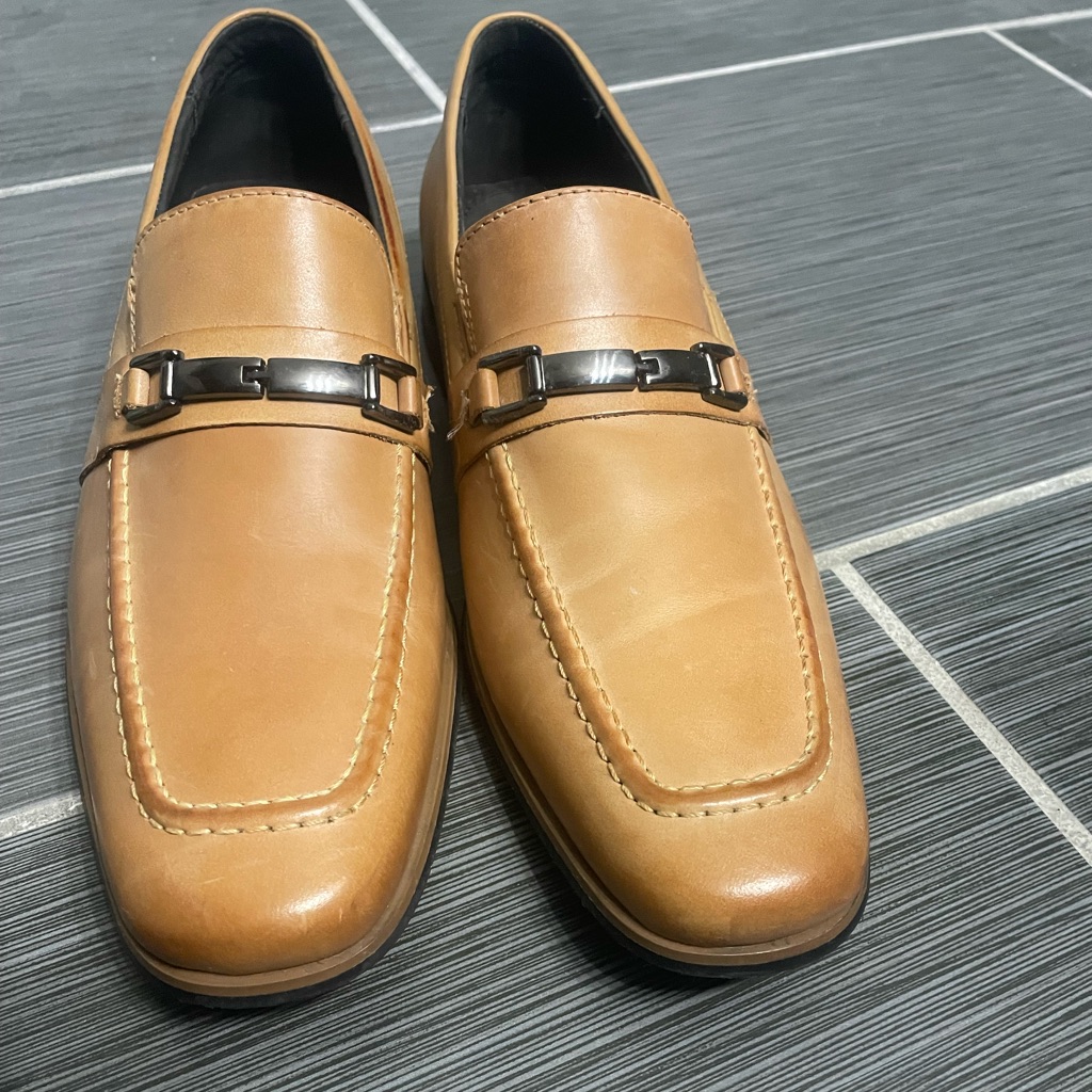 Stacy Adams Slip Ons Brand New Never Worn Camel Color